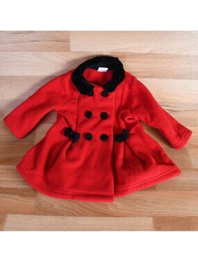 Dressy "Starting Out" red and black 9 month coat